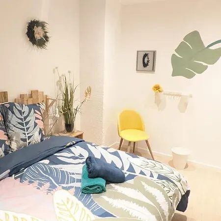 Cosy Jungle - Centre-ville -parking Prive - Wifi Apartment *